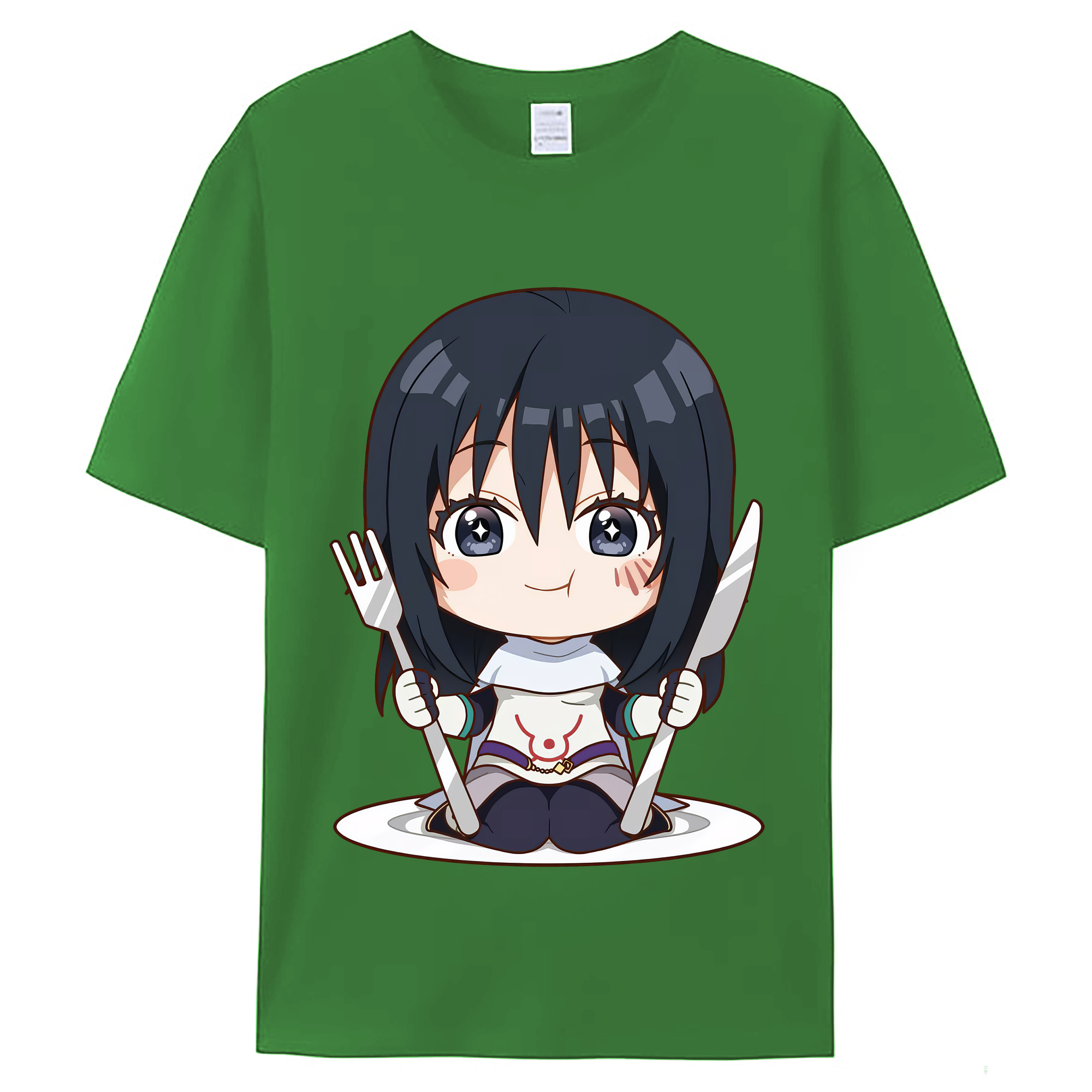（画像用） 転スラ Regarding Reincarnated to Slime レディースカジュアルプリントTシャツ（綿100％）